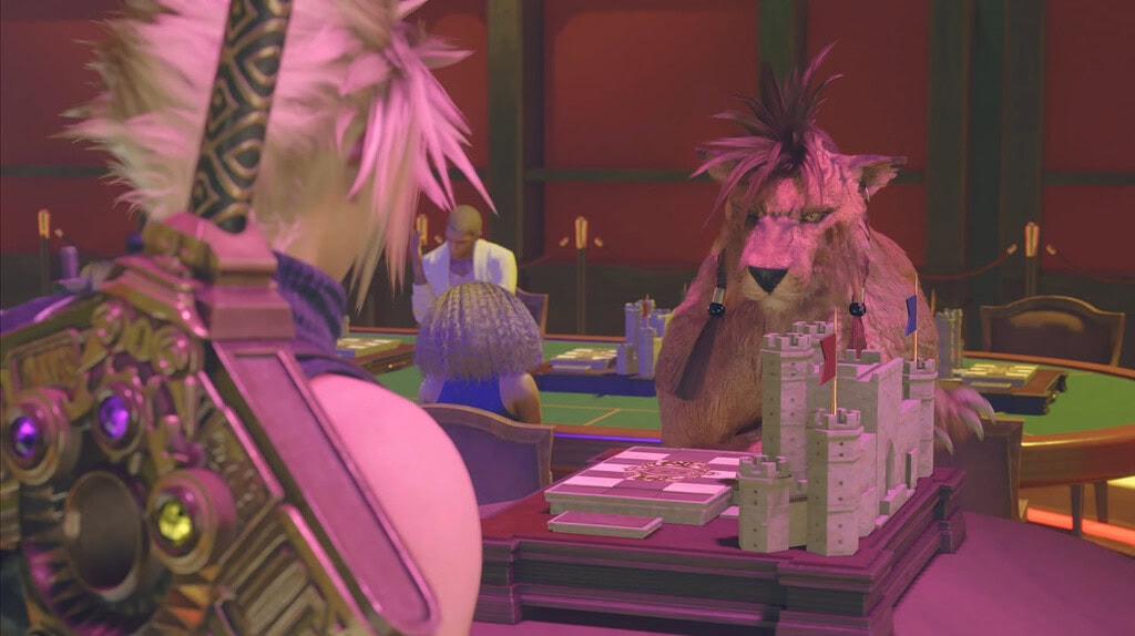 Red XIII playing Queen's Blood